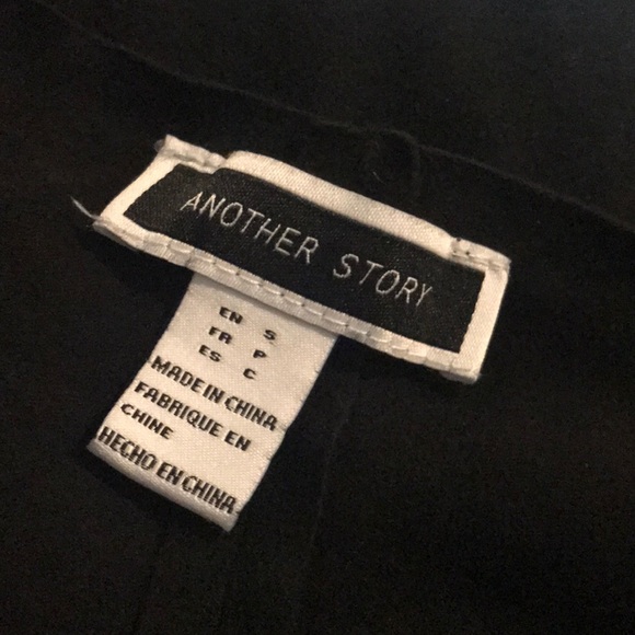 Black Another Story Sueded Waterfall Blazer - Picture 7 of 7